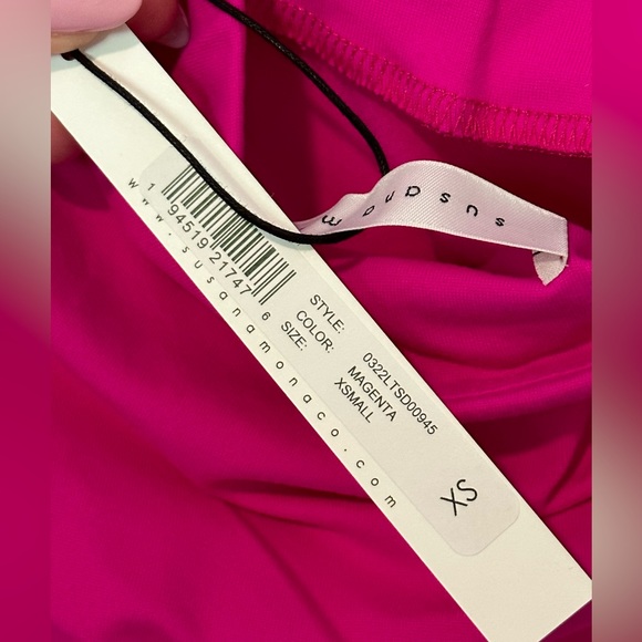 Susana Monaco - Gathered Side Tube Dress in Magenta - Picture 8 of 9